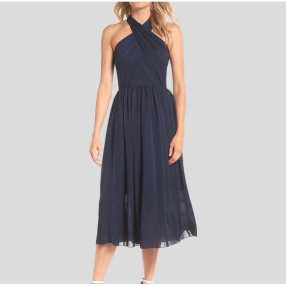 Gal Meets Glam Mia Twist Chiffon Dress - Picture 1 of 8